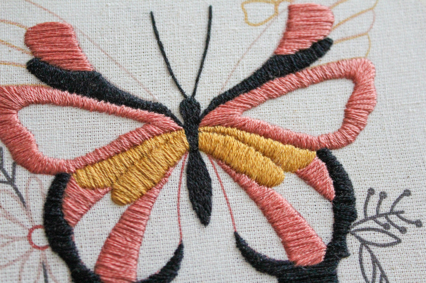 Butterfly Hand Embroidery Kit | Beginner-Friendly DIY Craft