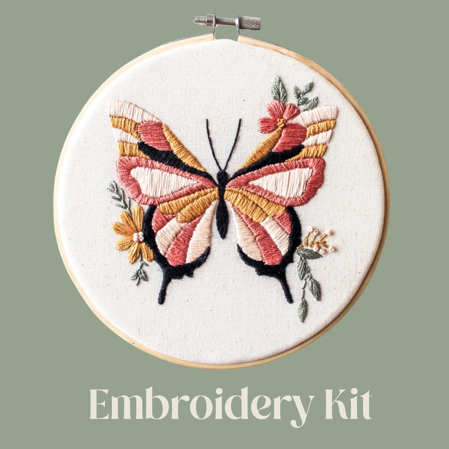 Butterfly Hand Embroidery Kit | Beginner-Friendly DIY Craft