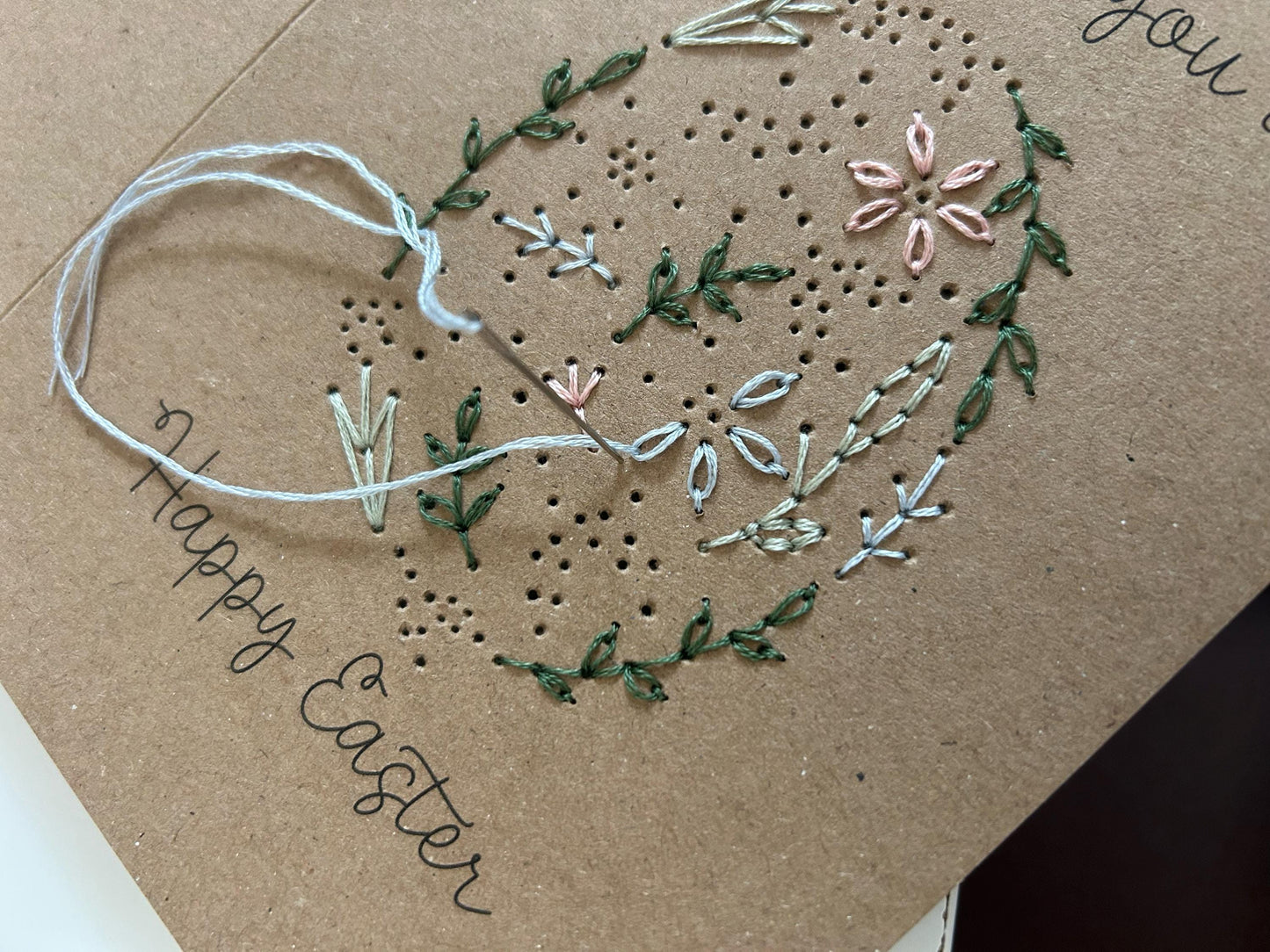 Easter Cards Hand Embroidery Kit | Beginner-Friendly DIY Craft