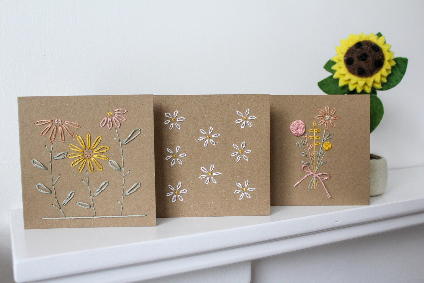 PDF Download Floral Cards Embroidery Pattern | Beginner-Friendly