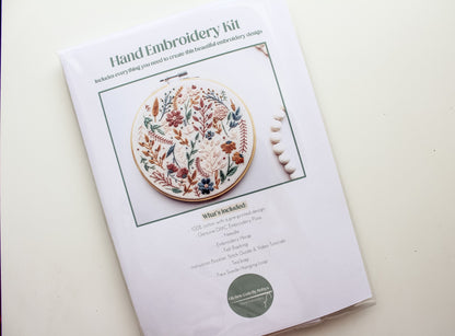 Floral Bloom Hand Embroidery Kit | Beginner-Friendly DIY Craft