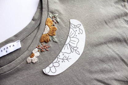 Floral Stick & Stitch Embroidery Patches | 13 Designs