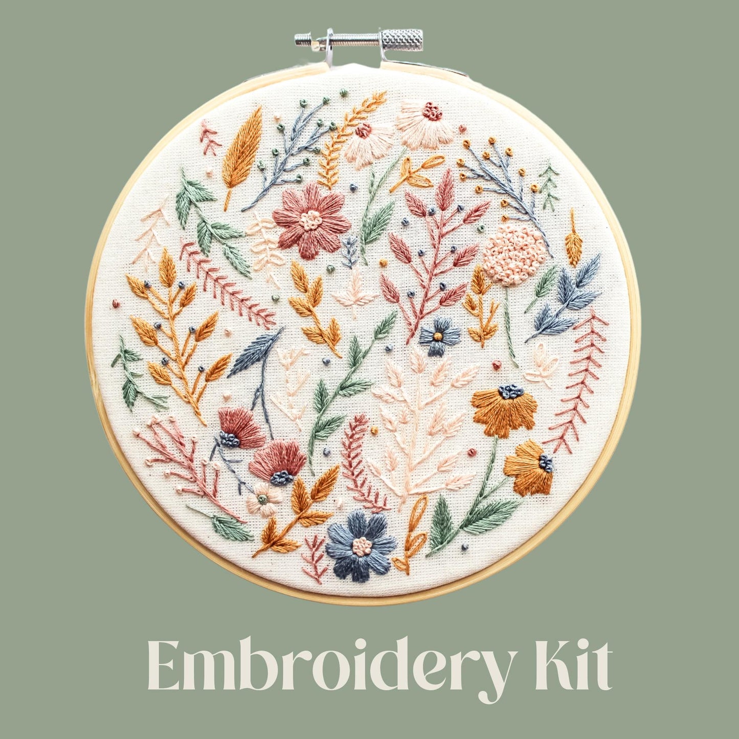 Floral Bloom Hand Embroidery Kit | Beginner-Friendly DIY Craft