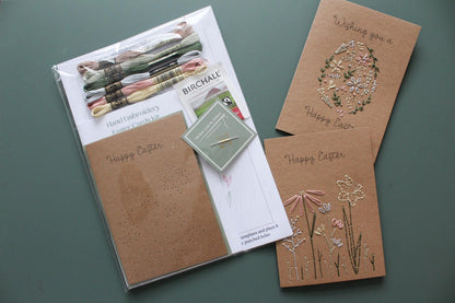 Easter Cards Hand Embroidery Kit | Beginner-Friendly DIY Craft