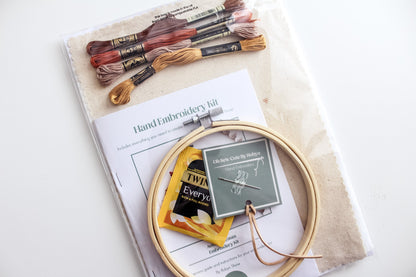 Autumn Leaves Hand Embroidery Kit | Beginner-Friendly DIY Craft