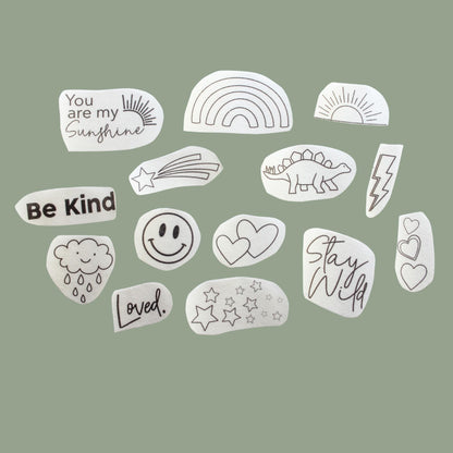 Kids Stick & Stitch Embroidery Patches | 14 Designs
