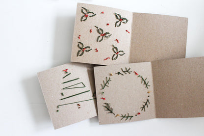 PDF Download Christmas Card Embroidery Pattern | Beginner-Friendly
