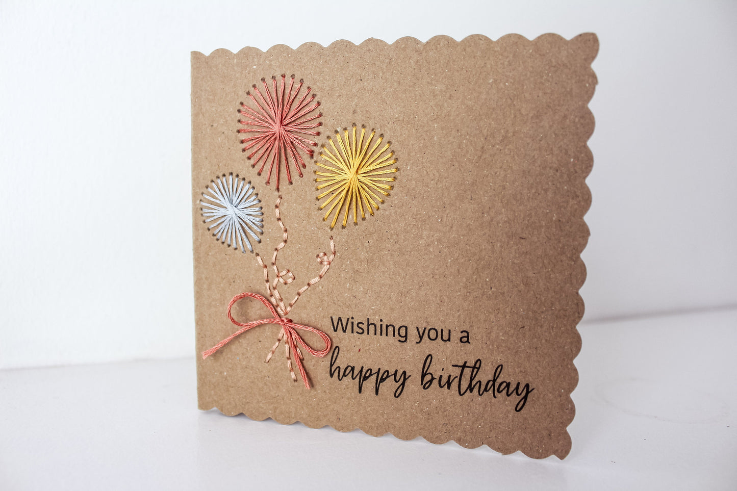 Birthday Cards Hand Embroidery Kit | Beginner-Friendly DIY Craft