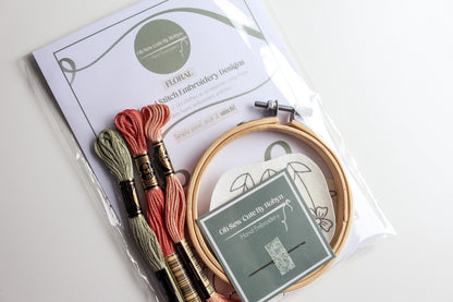 Floral Stick & Stitch Embroidery Patches | 13 Designs