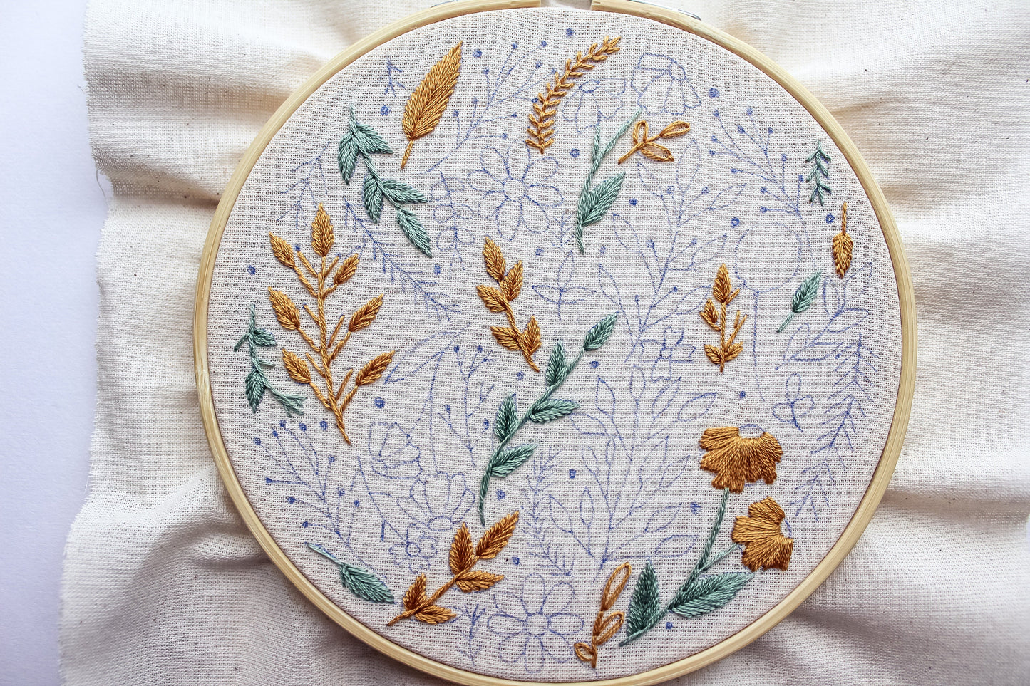 Floral Bloom Hand Embroidery Kit | Beginner-Friendly DIY Craft