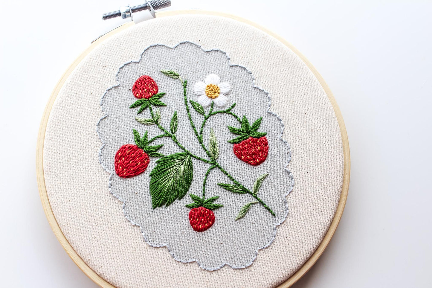 Strawberry Hand Embroidery Kit | Beginner-Friendly DIY Craft