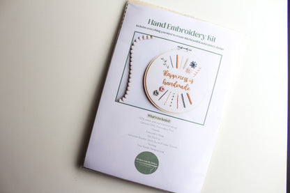 Beginner Hand Embroidery Kit | Learn 14 Stitches | DIY Craft