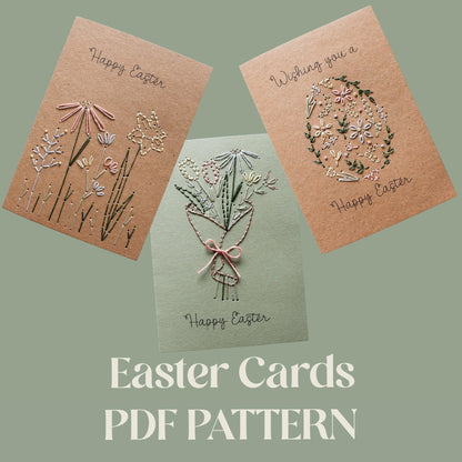 PDF Download Easter Cards Embroidery Pattern