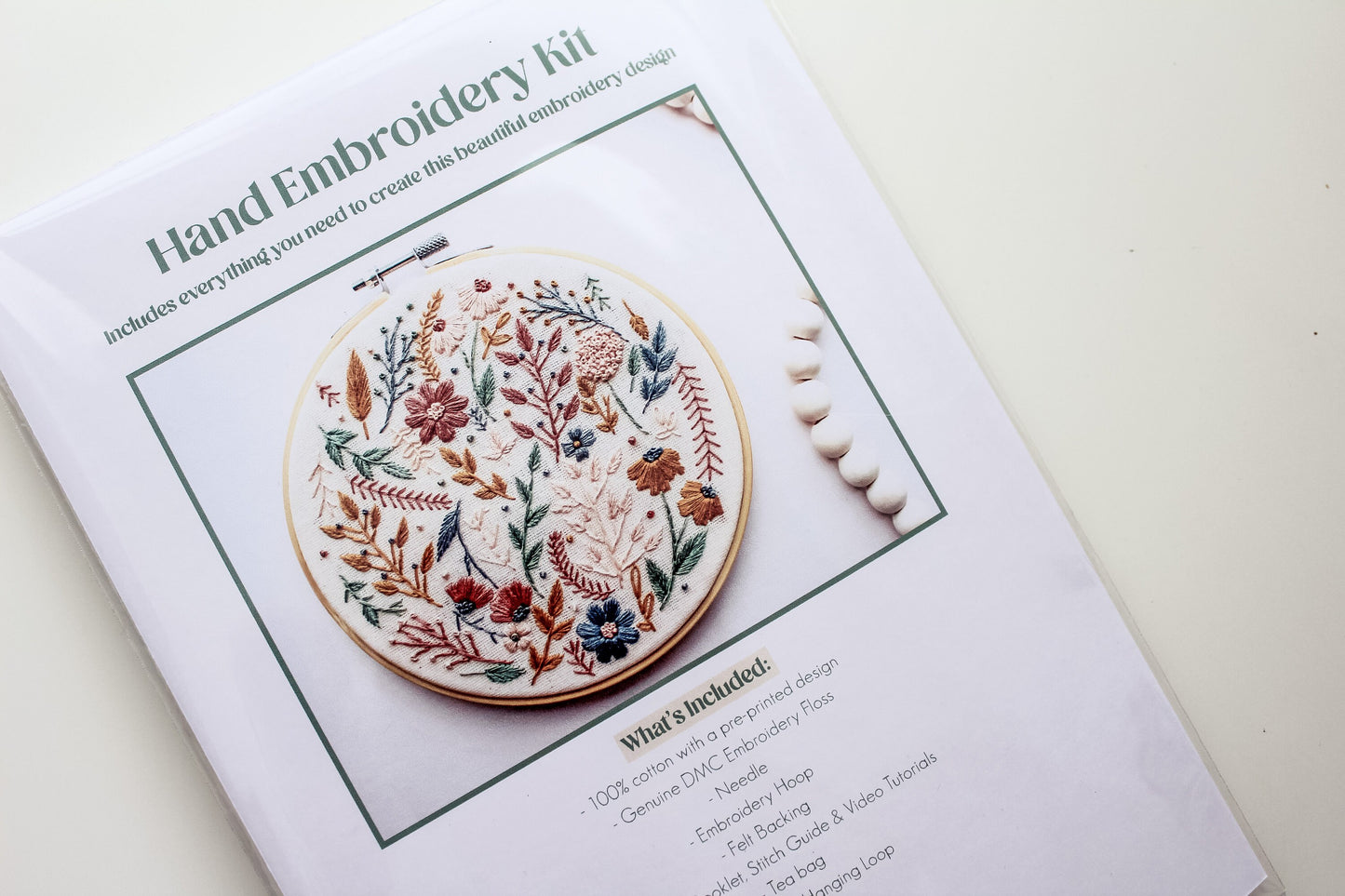 Floral Bloom Hand Embroidery Kit | Beginner-Friendly DIY Craft