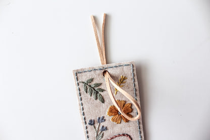 Personalised Floral Embroidery Bookmark Kit | Beginner-Friendly DIY Craft