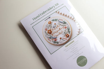 Wildflower Hand Embroidery Kit | Beginner-Friendly DIY Craft