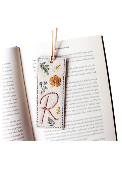 PDF Download Personalised Bookmark Embroidery Pattern