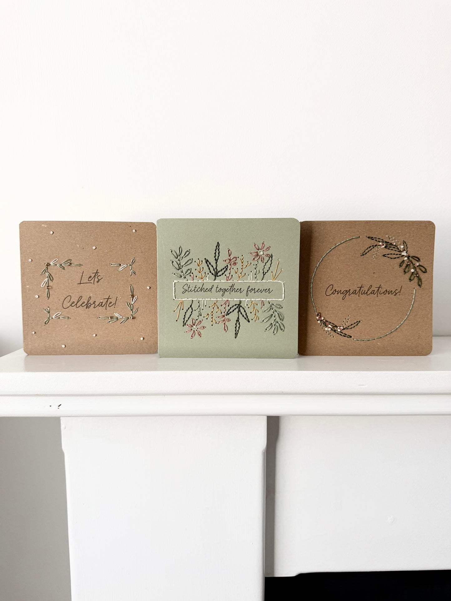 Celebration Cards Hand Embroidery Kit | Beginner-Friendly DIY Craft