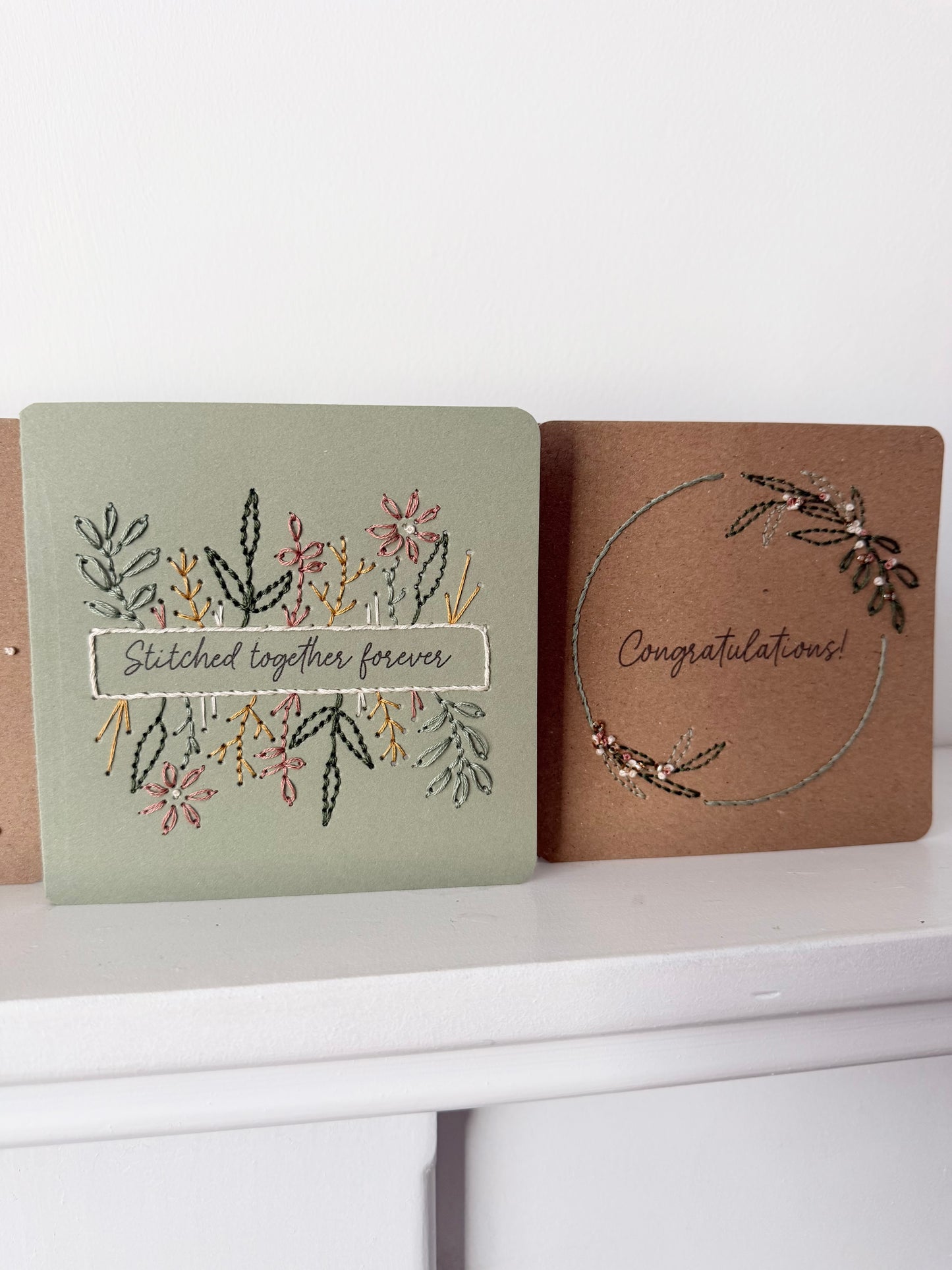 Celebration Cards Hand Embroidery Kit | Beginner-Friendly DIY Craft