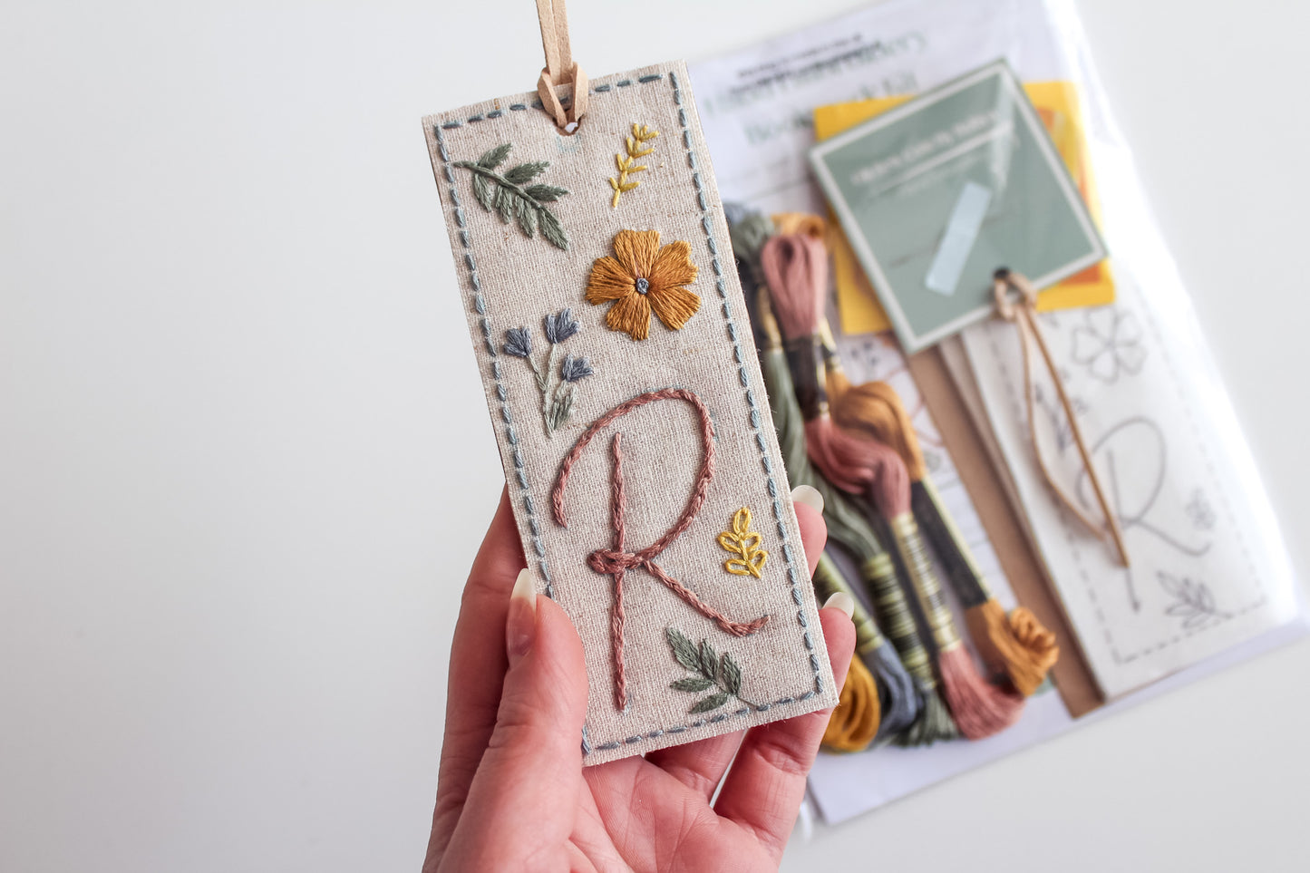 PDF Download Personalised Bookmark Embroidery Pattern