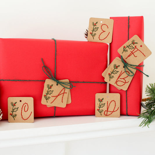 Personalised Embroidery Christmas Gift Tags Workshop 28th November