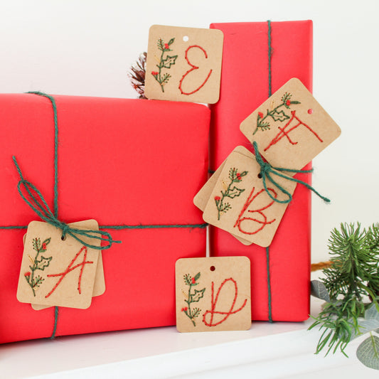 Personalised Embroidery Christmas Gift Tags Workshop 28th November