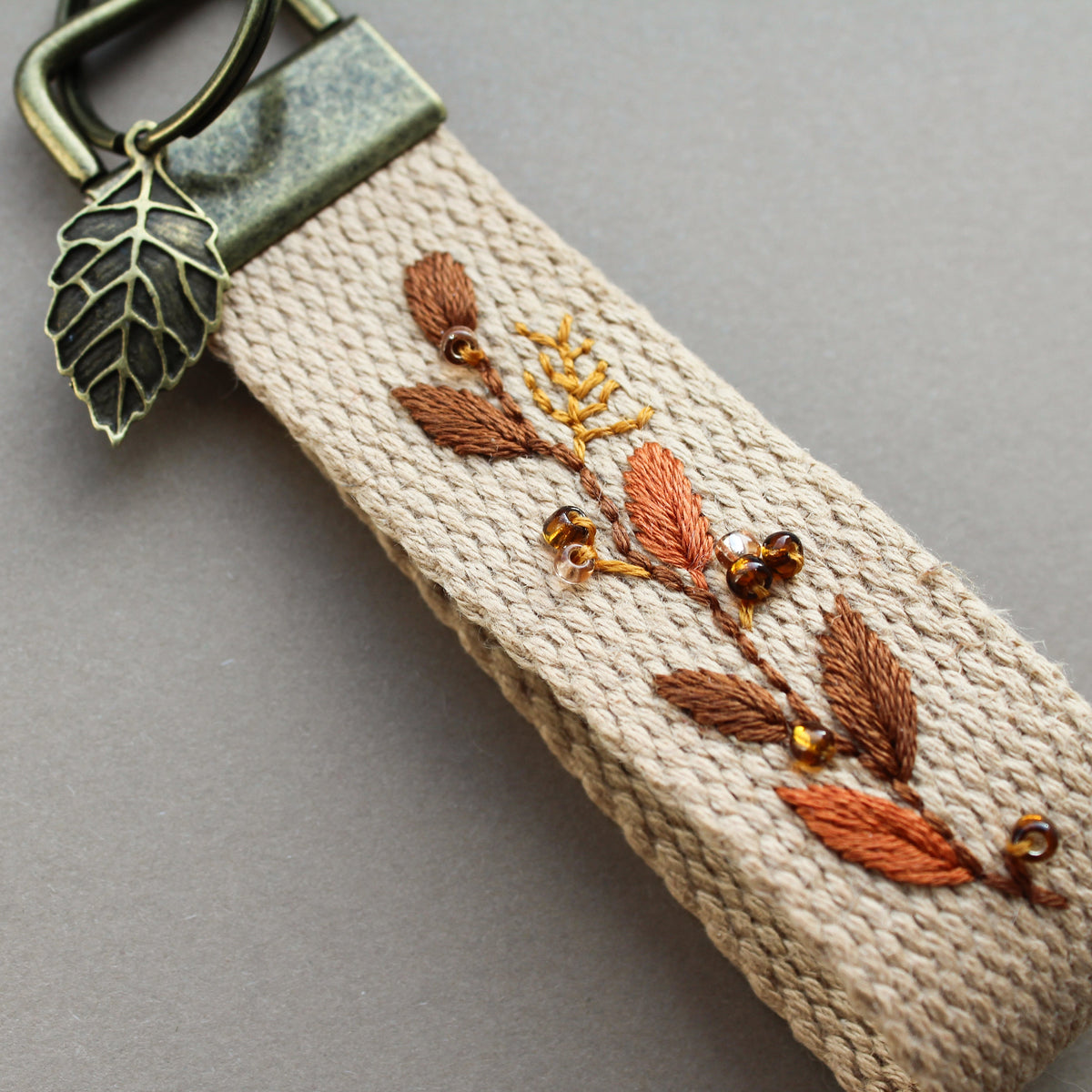 Autumn Stitch Club - Embroidered Keyring 24th October