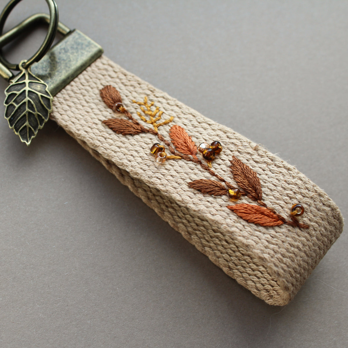 Autumn Stitch Club - Embroidered Keyring 24th October
