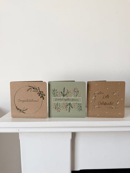 PDF Download Celebration Cards Embroidery Pattern