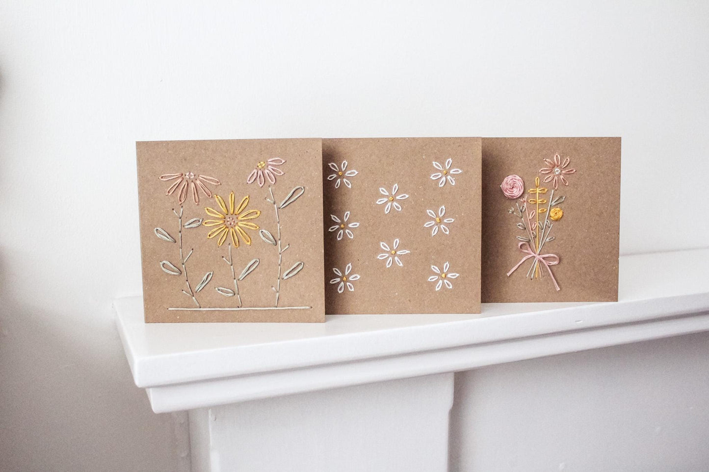 PDF Download Floral Cards & Gift Tags Embroidery Pattern Bundle