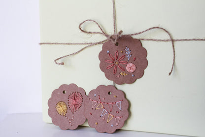 PDF Download Birthday Cards & Gift Tags Embroidery Pattern Bundle