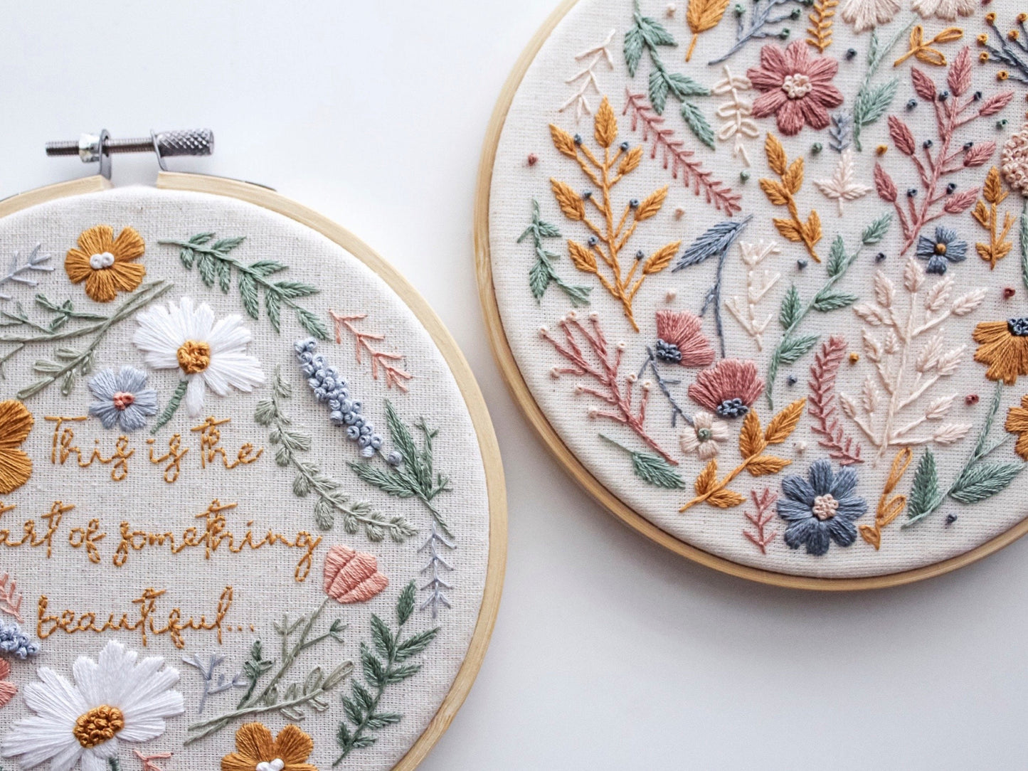 Floral Bloom Hand Embroidery Kit | Beginner-Friendly DIY Craft