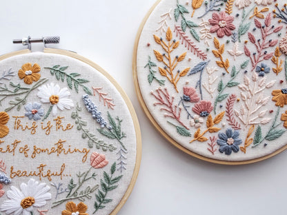 Floral Bloom Hand Embroidery Kit | Beginner-Friendly DIY Craft