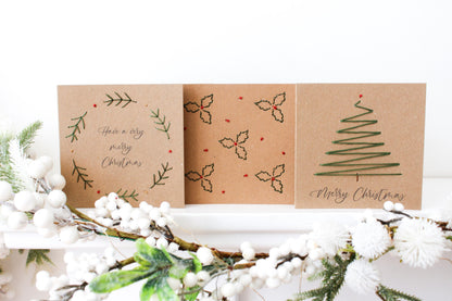 PDF Download Christmas Card Embroidery Pattern | Beginner-Friendly