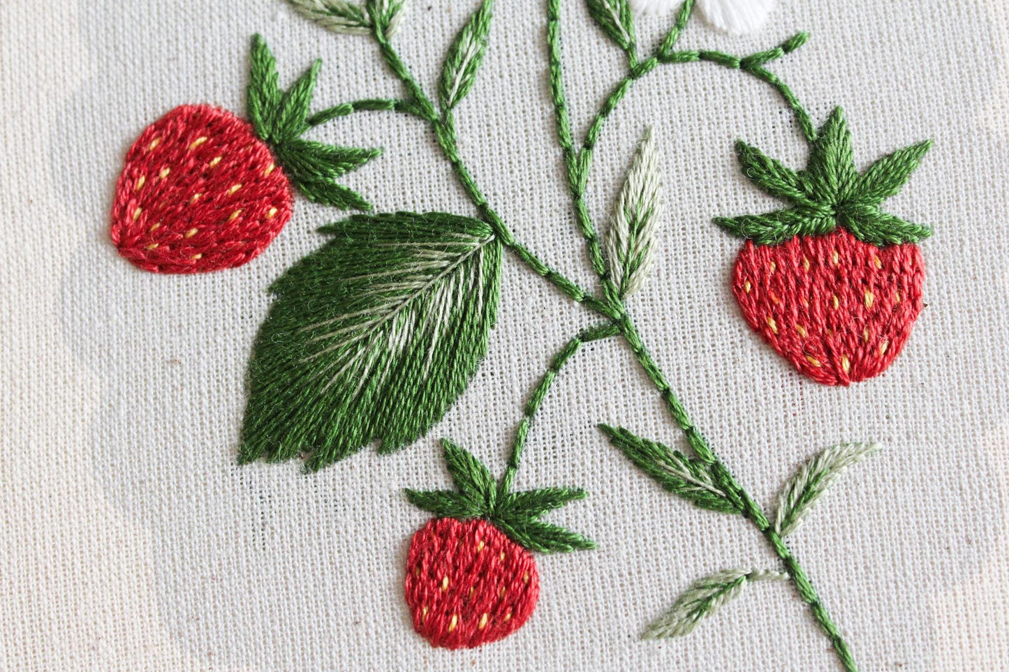 Strawberry Hand Embroidery Kit | Beginner-Friendly DIY Craft
