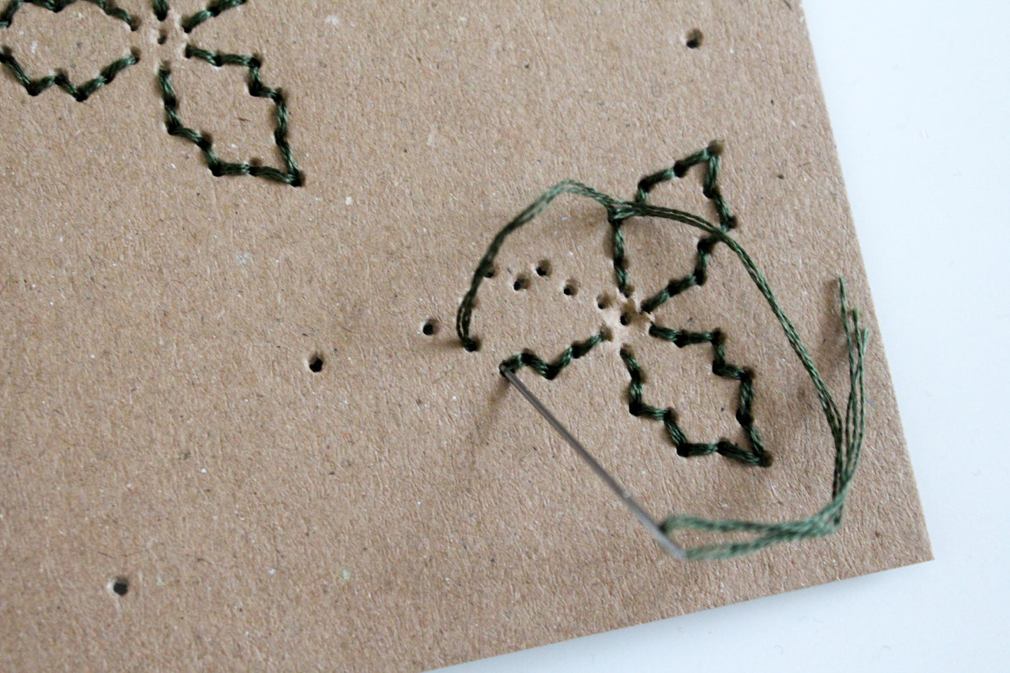 PDF Download Christmas Card Embroidery Pattern | Beginner-Friendly