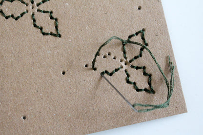 PDF Download Christmas Card Embroidery Pattern | Beginner-Friendly