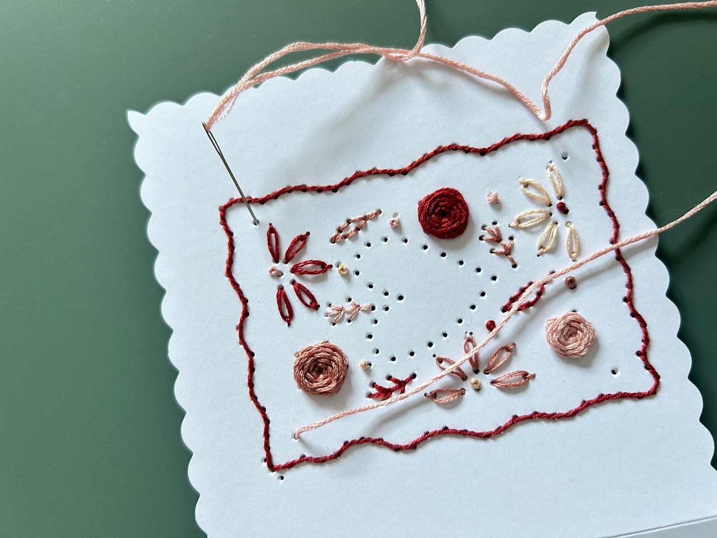 PDF Download Hearts & Bows Cards Embroidery Pattern