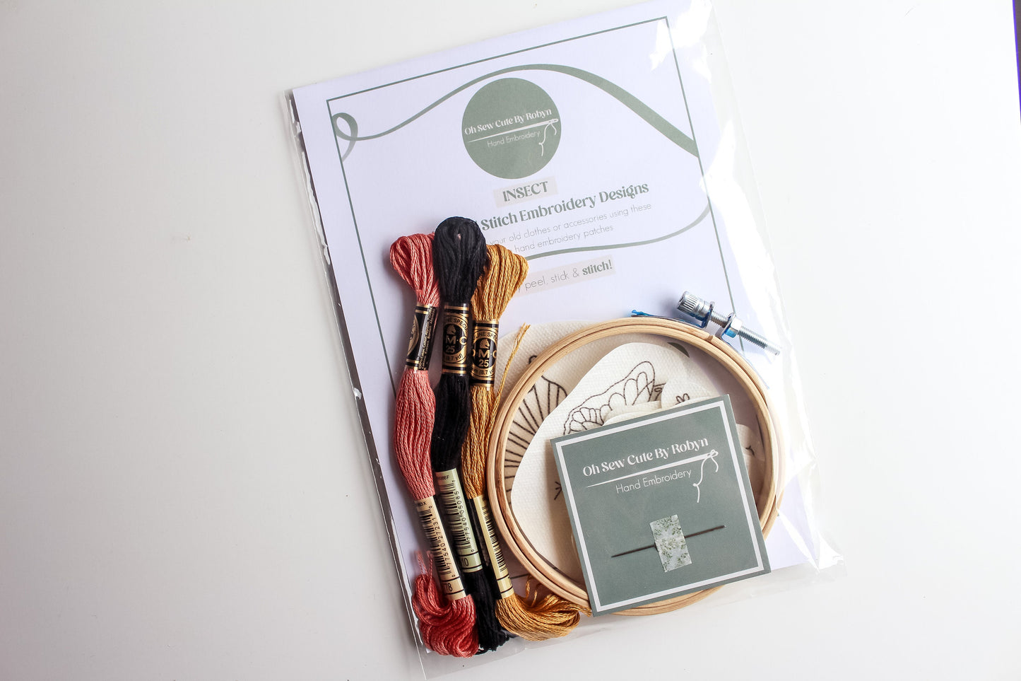 Insect Stick & Stitch Embroidery Patches | 14 Designs