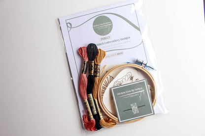 Insect Stick & Stitch Embroidery Patches | 14 Designs