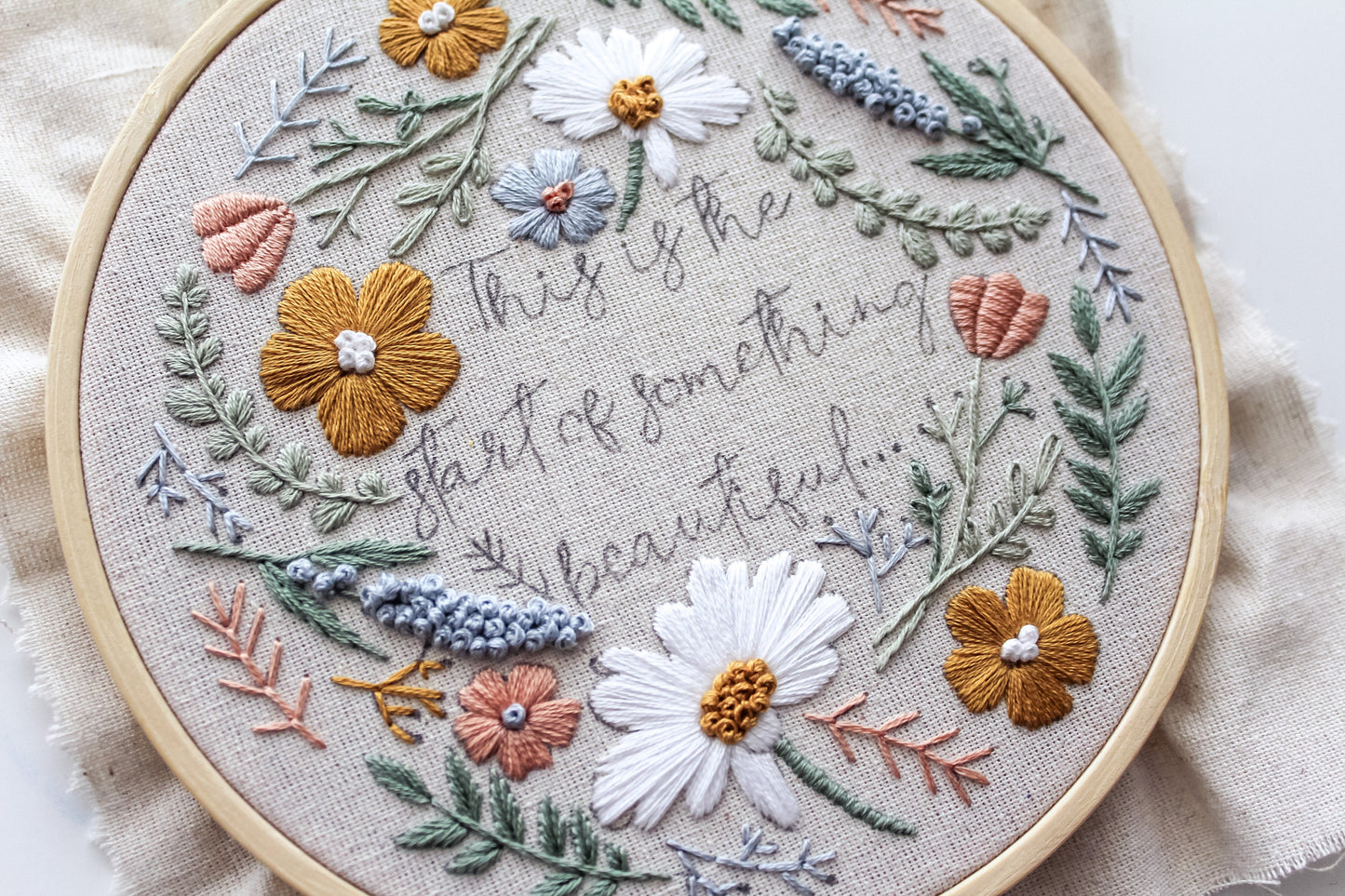 Wildflower Hand Embroidery Kit | Beginner-Friendly DIY Craft