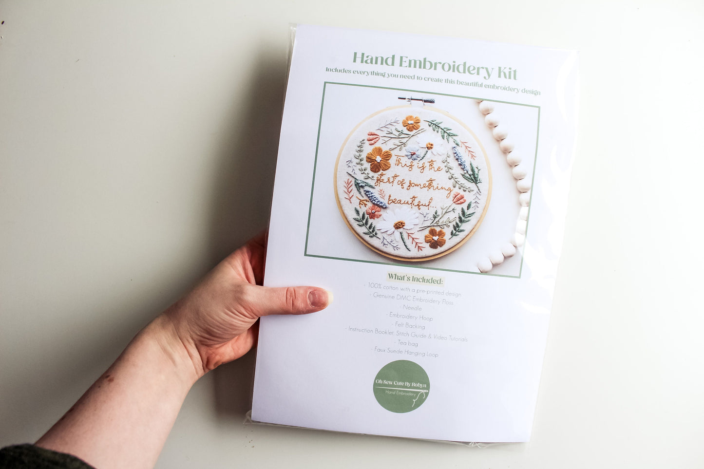 Wildflower Hand Embroidery Kit | Beginner-Friendly DIY Craft