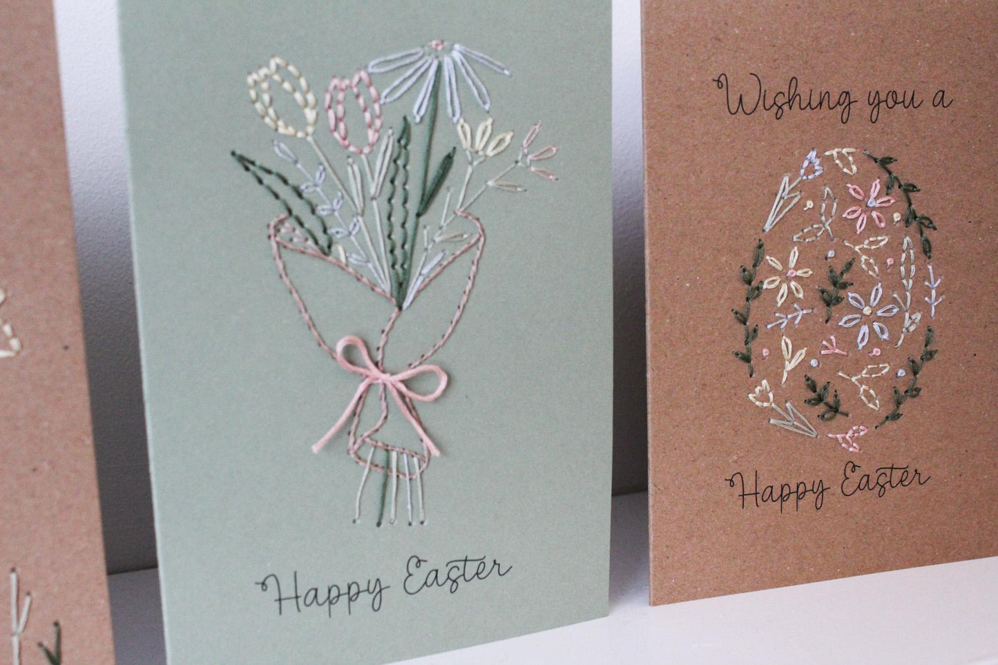 Easter Cards Hand Embroidery Kit | Beginner-Friendly DIY Craft