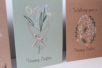 Easter Cards Hand Embroidery Kit | Beginner-Friendly DIY Craft
