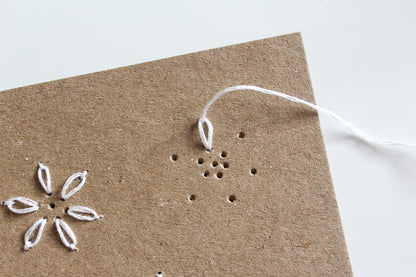 Floral Cards Hand Embroidery Kit | Beginner-Friendly DIY Craft