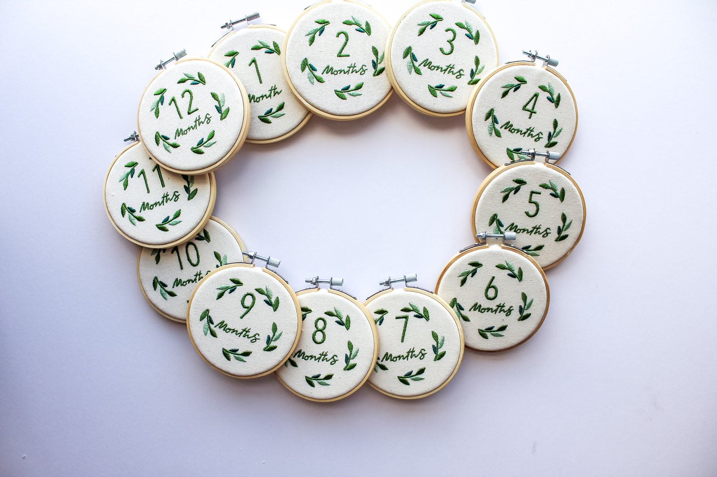 Baby Milestone Hand Embroidery Hoop | Ready-Made Keepsake