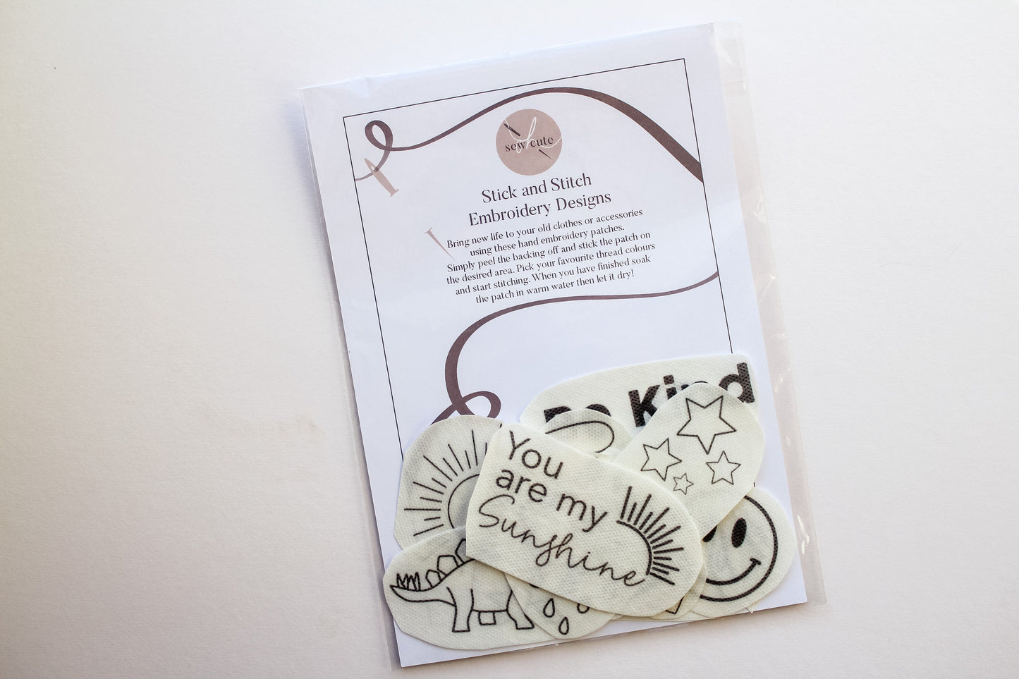 Kids Stick & Stitch Embroidery Patches | 14 Designs
