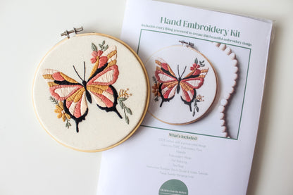 Butterfly Hand Embroidery Kit | Beginner-Friendly DIY Craft