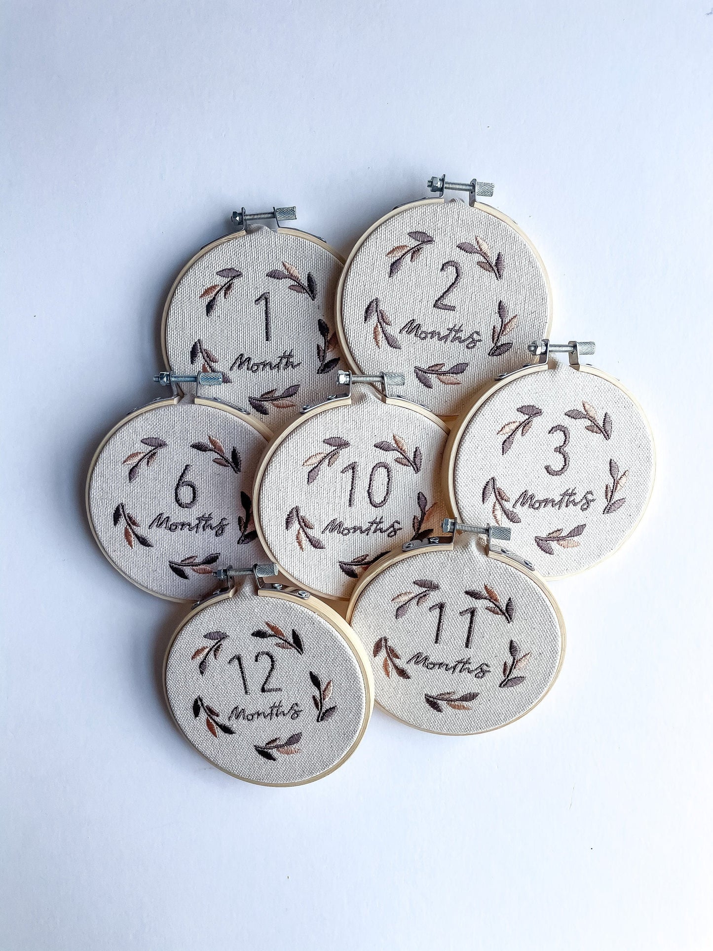 Baby Milestone Hand Embroidery Hoop | Ready-Made Keepsake