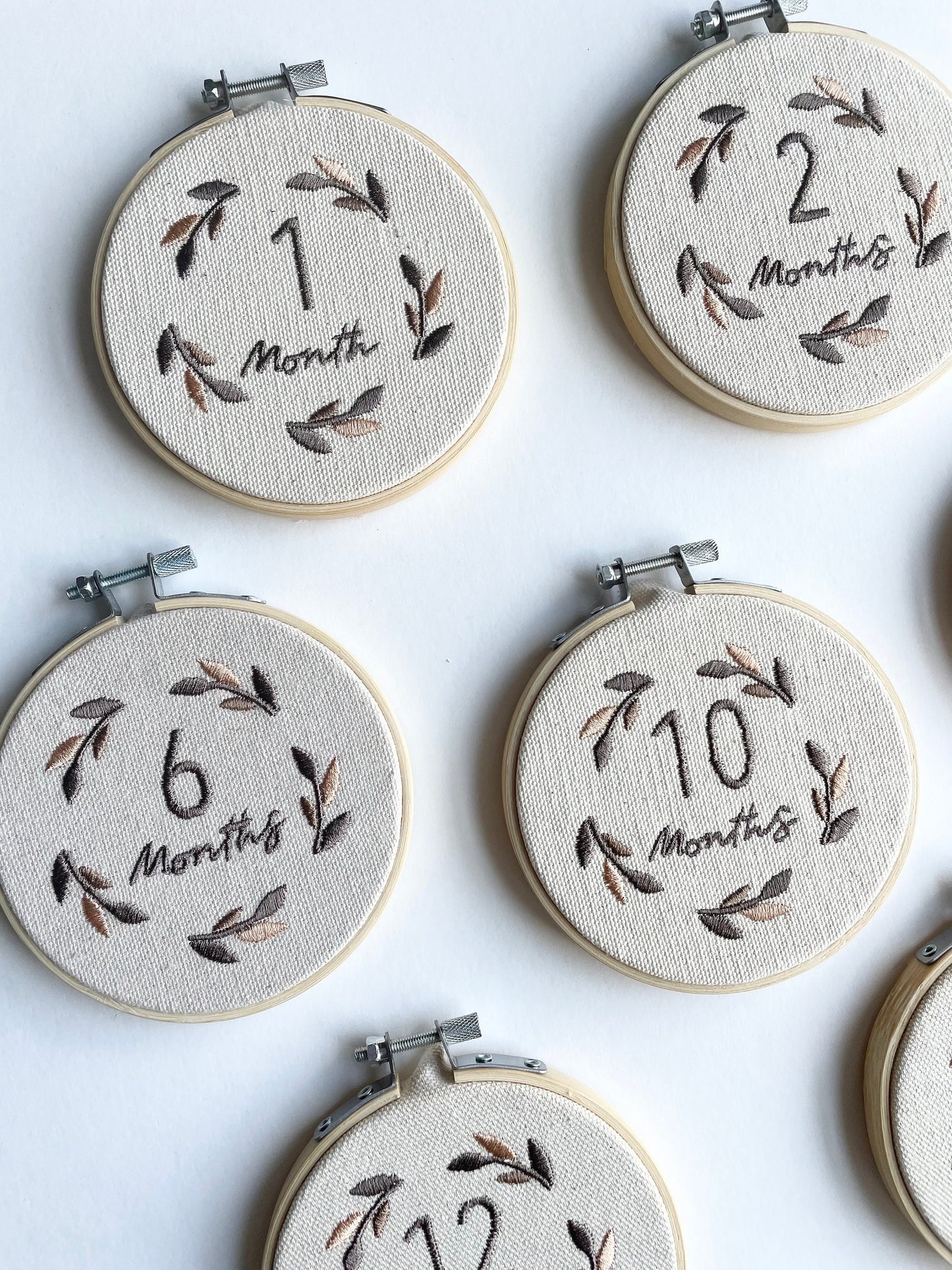 Baby Milestone Hand Embroidery Hoop | Ready-Made Keepsake